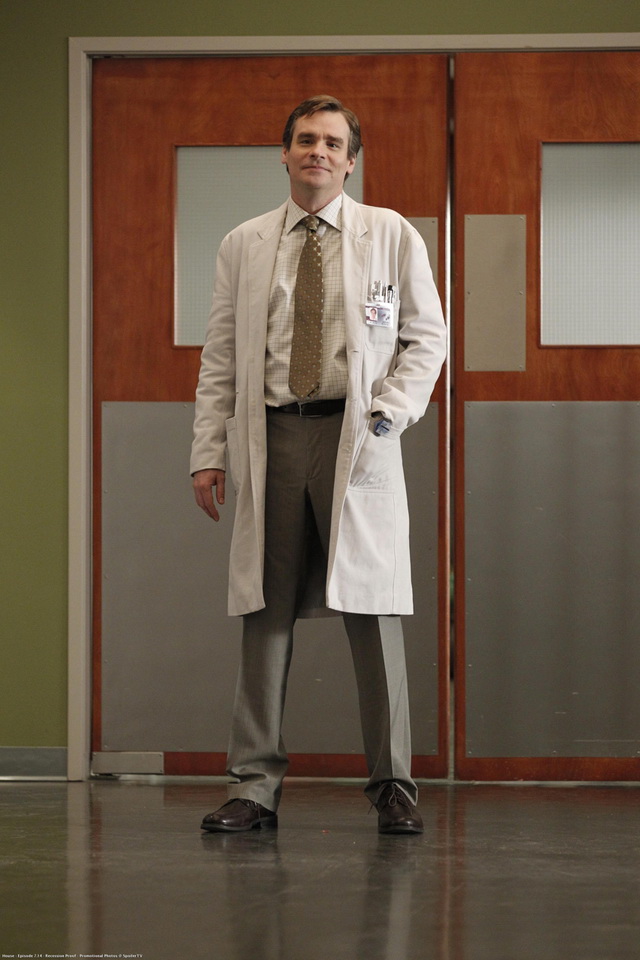 Промо-фото четырнадцатого эпизода седьмого сезона «Доктора Хауса» (7&#215;14 «Recession Proof»)